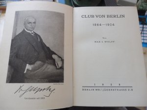 Club von Berlin 1864 - 1924