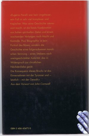 gebrauchtes Buch – John Cornwell – Biographie Pius XII. - Der Papst der geschwiegen hat