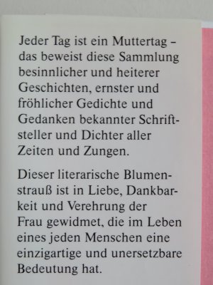 gebrauchtes Buch – Kleine Bettlektüre für meine liebe Mutter