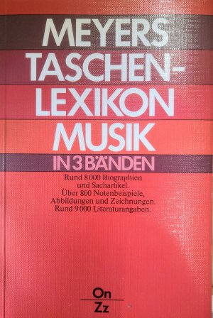 Meyers Taschenlexikon Musik    Band 1,2,3 komplett