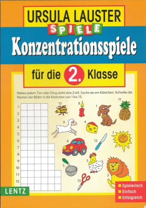 Konzentrationsspiele für die 2. Klasse