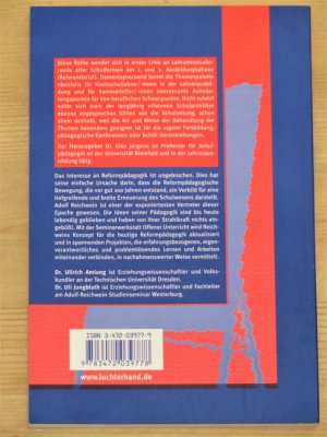 gebrauchtes Buch – Amlung, Ullrich; Jungbluth – Seminarwerkstatt offener Unterricht - Am Beispiel Adolf Reichweins lernen