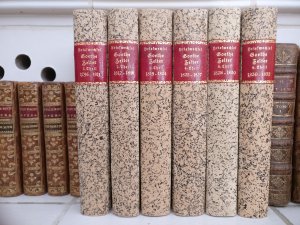 SECHSBÄNDIGE ERSTAUSGABE IN BIBLIOPHILER BINDUNG !!! - Briefwechsel zwischen Goethe und Zelter in den Jahren 1792 bis 1832