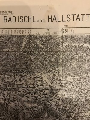 antiquarisches Buch – Bad Ischl und Hallstatt 4951 1:75.000