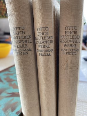 antiquarisches Buch – Otto Erich Hartleben – Ausgewählte Werke. HIER: 3 Bände. 1. Band: Gedichte. 2. Band: Prosa. 3. Band: Dramen. Auswahl und Einleitung von Franz Ferdinand Heitmueller.