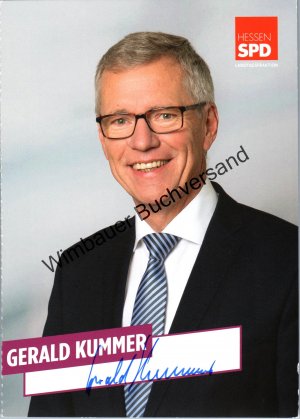 gebrauchtes Buch – Gerald Kummer – Original Autogramm Gerald Kummer MdL SPD /// Autogramm Autograph signiert signed signee