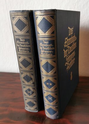 antiquarisches Buch – Herausgegeben vom Waffenring der ehemaligen Deutschen Schweren Artillerie - Bearbeitet von Franz Nikolaus Kaiser – Major a – Das Ehrenbuch der Deutschen Schweren Artillerie – 2 Bände = komplett Rarität