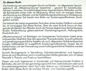 gebrauchtes Buch – Volkmar Gossow – Altlastensanierung - Genehmigungsrechtliche, bautechnische und haftungsrechtliche Aspekte