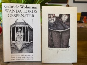 Wanda Lords Gespenster. Hörspiel. Vorzugsausgabe B mit einer signierten Offsetlithographie als Beilage. Mit Offsetlithos von Peter Kaczmarek. (= Broschur […]