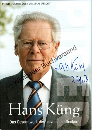 Original Autogramm Hans Küng (1928-2021) /// Autograph signiert signed signee