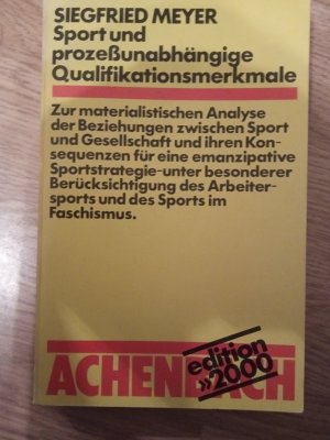 Sport und prozessunabhängige Qualifikationsmerkmale