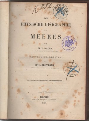 Die physische Geographie des Meeres.