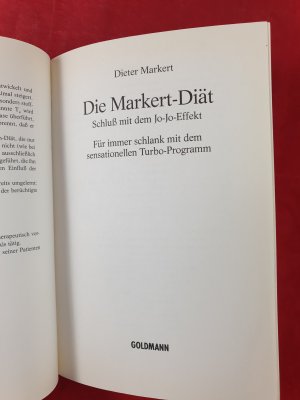 gebrauchtes Buch – Dieter Markert – Die Markert-Diät