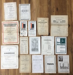 Konvolut Salzburger Festspiele 1920er und 30er Jahre