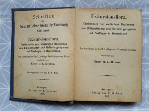 Exkursionsflora - Taschenbuch zum vorläufigen Bestimmen von Blütenpflanzen und Gefässkryptogamen auf Ausflügen in Deutschland