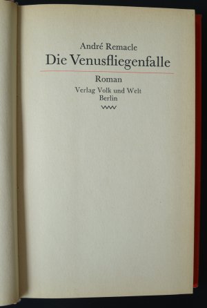 antiquarisches Buch – André Remacle – Die Venusfliegenfalle