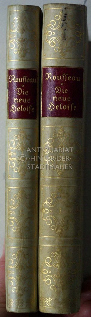 antiquarisches Buch – Jean-Jacques Rousseau – Die neue Heloise. Briefe zweier Liebender aus einer kleinen Stadt am Fuße der Alpen. (2 Bde.) Mit 24 Kupfern von Chodowiecki und Gravelot. Nachw. v. Curt Moreck (Hrsg.).