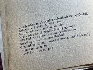 gebrauchtes Buch – Gerhard Helbig – Geschichte der neueren Sprachwissenschaft. Studium rowohlt 48