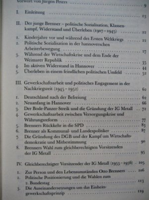 gebrauchtes Buch – Otto Brenner – 3 Bände komplett - Otto Brenner. Eine Biografie. / Otto Brenner. Ausgewählte Reden 1946 - 1971. / Otto Brenner. Briefe 1933 - 1955.