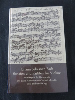 gebrauchtes Buch – Bach, Johann Sebastian – Sonaten und Partiten für Violine allein