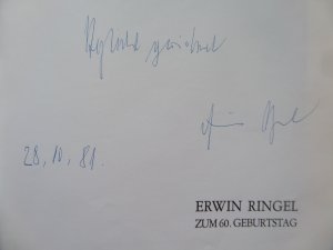 Erwin Ringel zum 60. Geburtstag