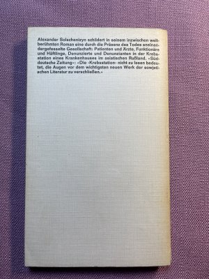 gebrauchtes Buch – Alexander Solschenizyn – Krebsstation I. Mit einem Vorwort von Heinrich Böll. rde 1395/1396