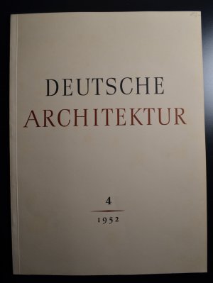 antiquarisches Buch – Deutsche Architektur. Band 4. 1952