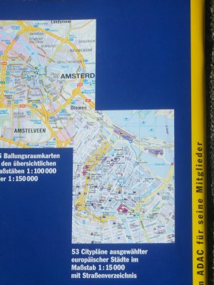 gebrauchtes Buch – ADAC – Städteatlas Europa - 25 Ballungsraumkarten, 53 Citypläne