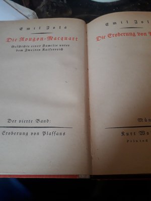 antiquarisches Buch – Emile Zola – Die Rougon-Marquart. Bd. 4. Die Eroberung von Plassans.