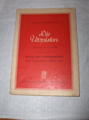 antiquarisches Buch – Heinrich Rodenstein – Die Utopisten