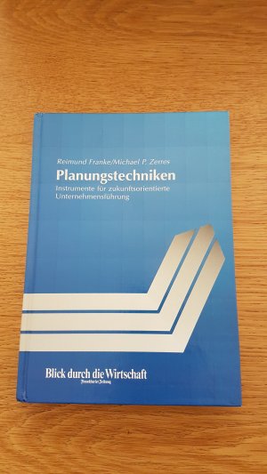 gebrauchtes Buch – Franke, Reimund / Zerres – Planungstechniken.