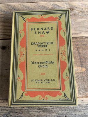 antiquarisches Buch – Bernard Shaw – Dramatische Werke - Band I