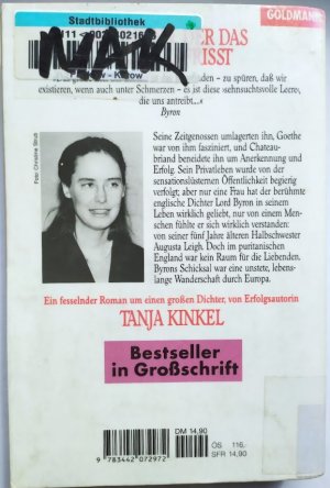 gebrauchtes Buch – Tanja Kinkel – Wahnsinn, der das Herz verfrisst