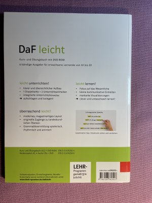 gebrauchtes Buch – Jentges, Sabine; Körner – DaF leicht A2.1 - Deutsch als Fremdsprache für Erwachsene. Kurs- und Übungsbuch mit DVD-ROM