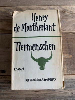 antiquarisches Buch – Henry de Montherlant – Tiermenschen