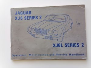 Jaguar XJ6/XJ6L Series 2 - Operating Maintenance and Service Handbook