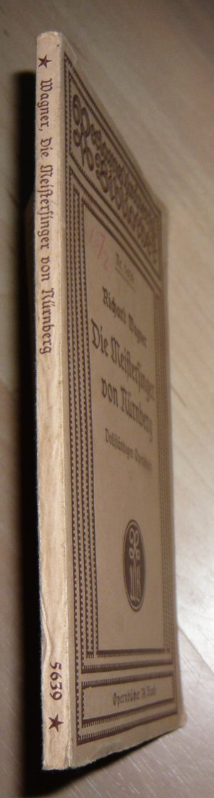 antiquarisches Buch – Richard Wagner – Die Meistersinger von Nürnberg