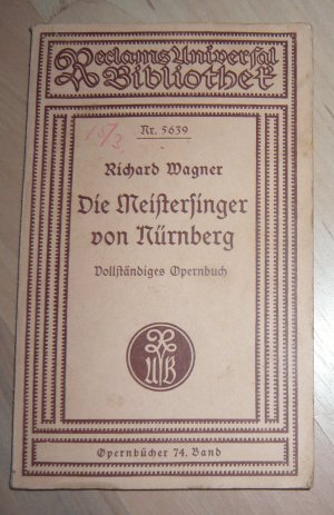 Die Meistersinger von Nürnberg