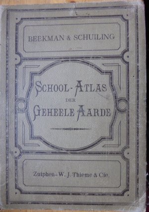 Schoolatlas van de geheele Aarde. 2e, verbeterde druk (2nd. revised edition.)[3]pp. of introd. & list of contents, 50 double-spread col. maps with legenda […]