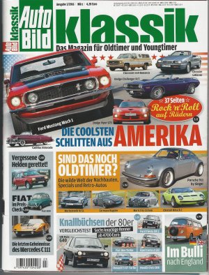 gebrauchtes Buch – AutoBild Klassik 3/2016 - Amerikaner, Autos der 80er uvm (Inh. s. Scan)