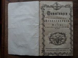 Sammlungen der k. k. Landesfürstlichen Verordnungen und Gesetze in materiis publico - ecclesiasticis von 1770sten und folgenden Jahren.