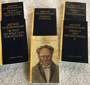 Arthur Schopenhauer: Werke in fünf Bänden. Nach den Ausgaben letzter Hand hg. v. Ludger Lütkehaus mit einem Beibuch (komplett)