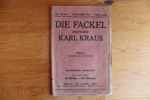 Die Fackel 472/73 1917