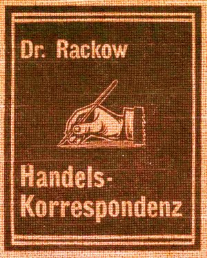 Rackows Leitfaden zur Handelskorrespondenz 1915