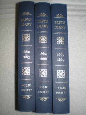 Pepys Diary, 1660 - 1669, Drei Prachtbände