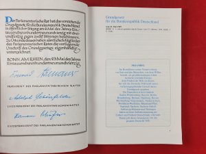 gebrauchtes Buch – Bundesministerium der Verteidigung und Schriftenreihe Innere Führung (He – Grundgesetz für die Bundesrepublik Deutschland.