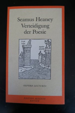 Verteidigung der Poesie. Oxforder Vorlesungen. Deutsch von Giovanni Bandini und Ditte König