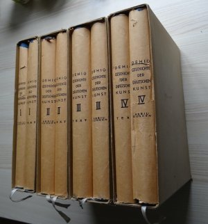 Dehio, Georg: Geschichte der deutschen Kunst Band 1-4 ( I - IV ) (8 Bücher)