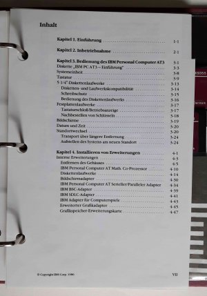 gebrauchtes Buch – IBM – Bedienerhandbuch IBM Personalcomputer AT