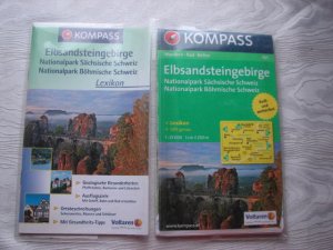 gebrauchtes Buch – KOMPASS-Karten GmbH – Elbsandsteingebirge - Nationalpark Sächsische Schweiz - Nationalpark Böhmische Schweiz - Wanderkarte mit Aktiv Guide, Radrouten und Reitwegen. GPS-genau. 1:25000